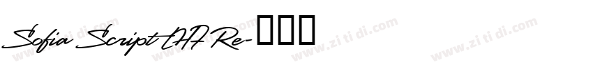 Sofia Script LHF Re字体转换
